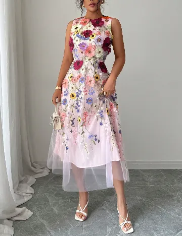 Rochie medie SHEIN, floral print