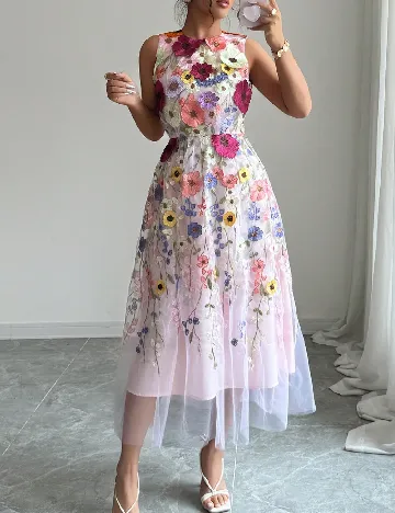 Rochie medie SHEIN, floral print