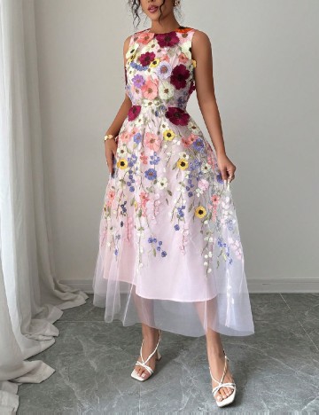 Rochie medie SHEIN, floral print