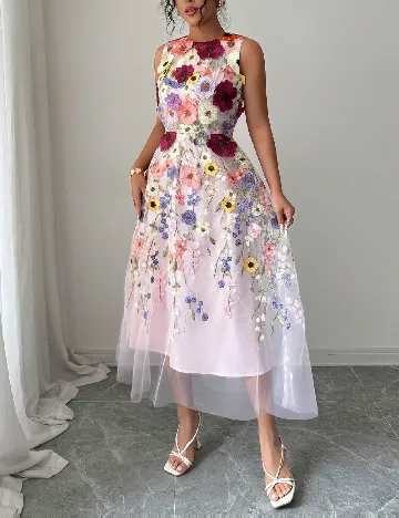 Rochie medie SHEIN, floral print