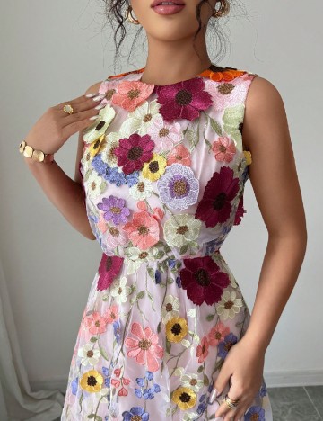 Rochie medie SHEIN, floral print