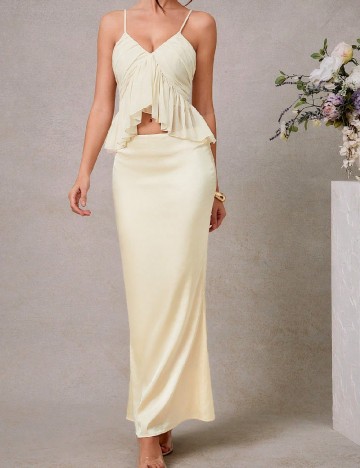 Top L Amorae, galben deschis