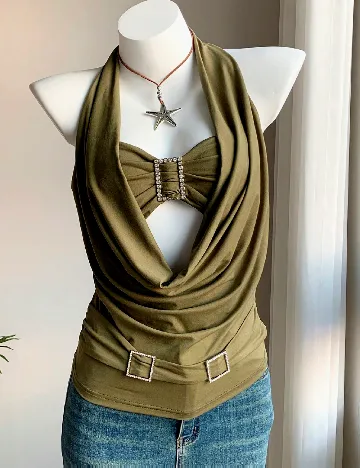 Top SHEIN, verde