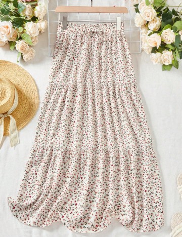 Fusta SHEIN, floral print