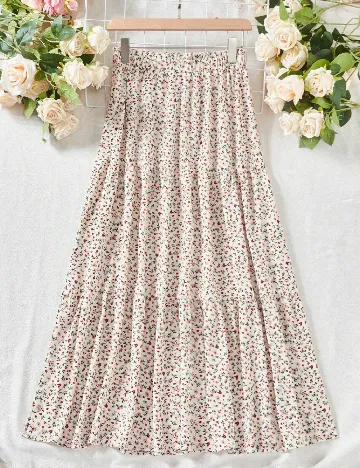 Fusta SHEIN, floral print