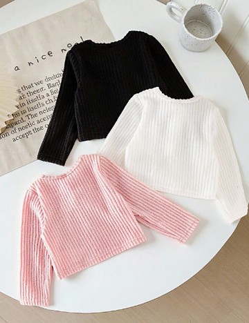 Set bluze 3 bucati Shein Kids, mix