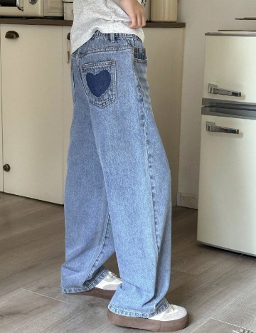 Blugi Shein Kids, albastru