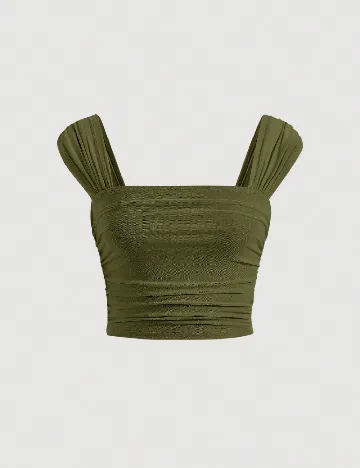 Top SHEIN, kaki