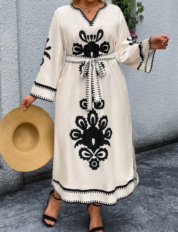 Rochie lunga SHEIN CURVE, crem