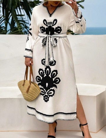 Rochie lunga SHEIN CURVE, crem