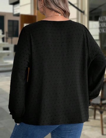 Bluza SHEIN CURVE, negru