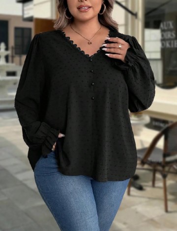 Bluza SHEIN CURVE, negru