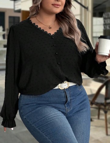 Bluza SHEIN CURVE, negru