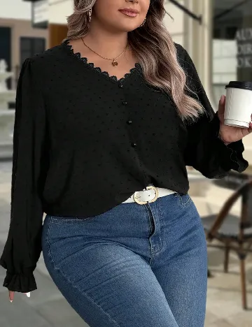 Bluza SHEIN CURVE, negru