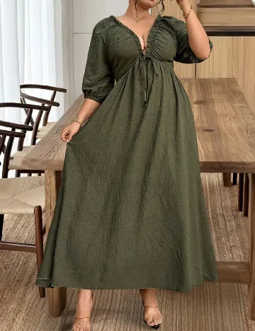 Rochie lunga SHEIN CURVE, verde