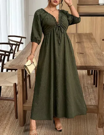 Rochie lunga SHEIN CURVE, verde
