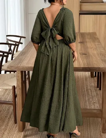Rochie lunga SHEIN CURVE, verde