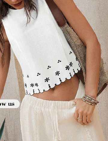 Top SHEIN, alb