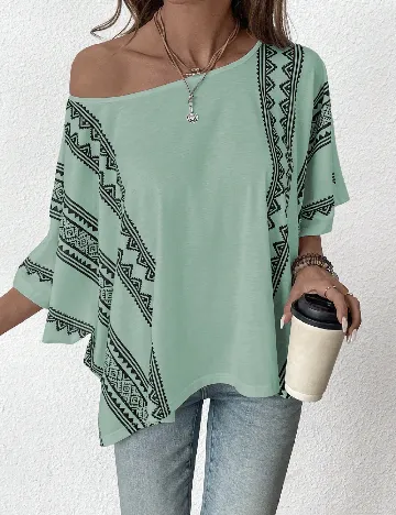 Bluza Oversize SHEIN, verd