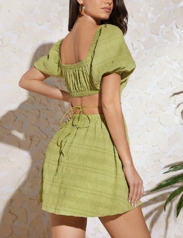 Rochie scurta SHEIN, verde