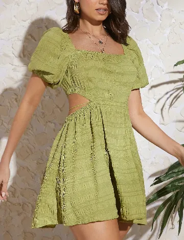 Rochie scurta SHEIN, verde