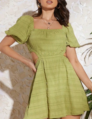 Rochie scurta SHEIN, verde
