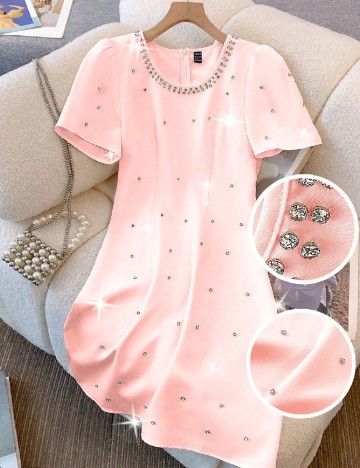 Rochie scurta SHEIN, roz