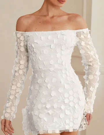 Rochie scurta SHEIN, alb