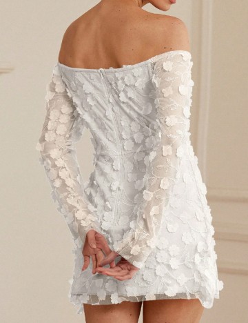 Rochie scurta SHEIN, alb