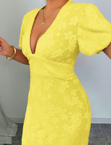 Rochie medie SHEIN, galben