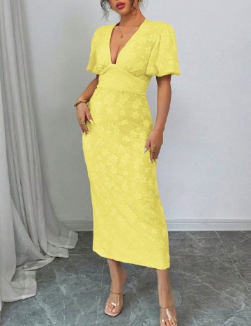 Rochie medie SHEIN, galben