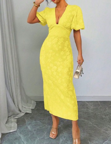 Rochie medie SHEIN, galben