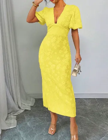 Rochie medie SHEIN, galben