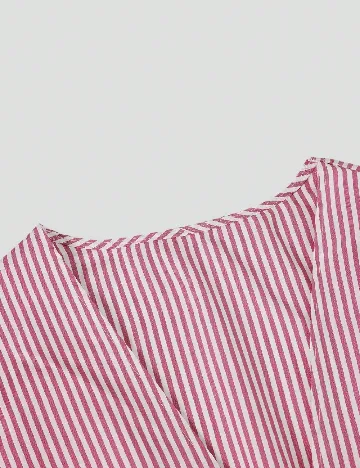 Camasa SHEIN CURVE, roz/alb