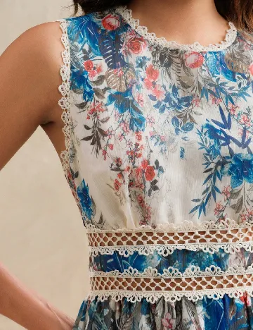 Rochie lunga Anewsta, mix culori