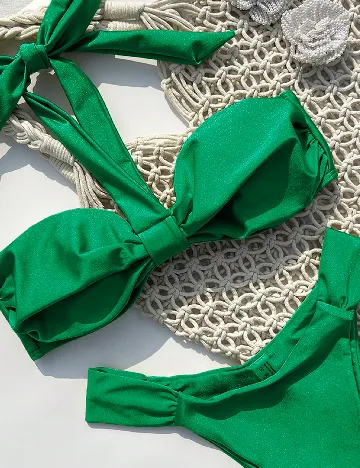 Costum de baie SHEIN, verde
