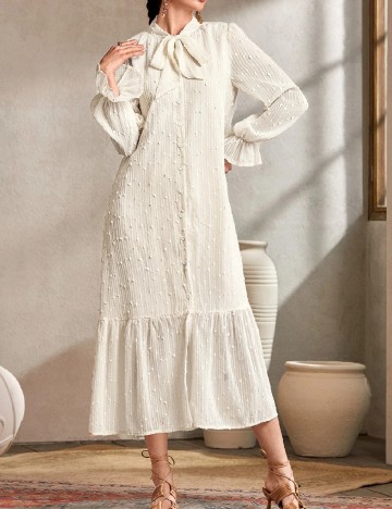 Rochie medie SHEIN, crem