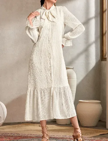 Rochie medie SHEIN, crem