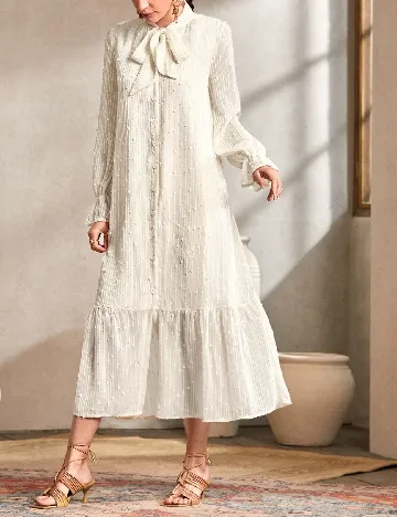 Rochie medie SHEIN, crem