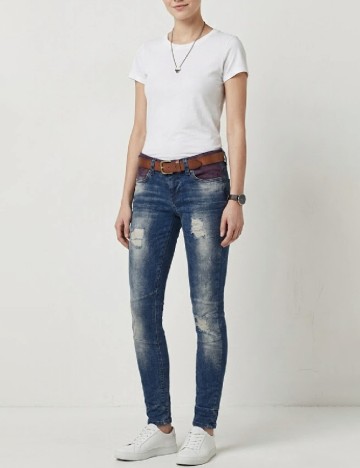 Blugi Bershka, albastru