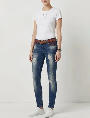 Blugi Bershka, albastru