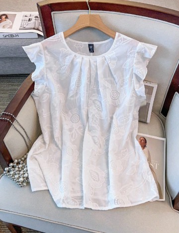 Bluza SHEIN CURVE, alb