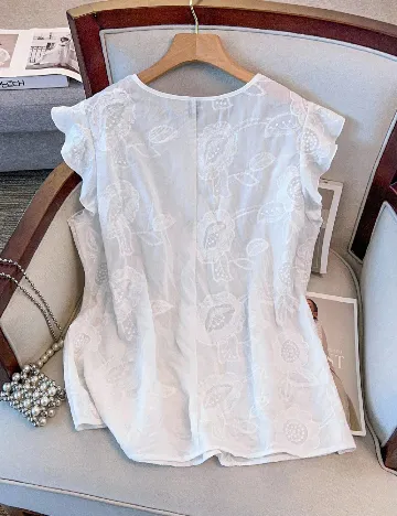 Bluza SHEIN CURVE, alb