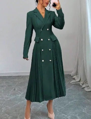 Rochie medie SHEIN, verde inchis