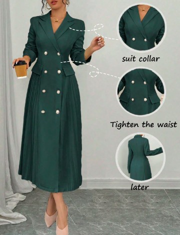 Rochie medie SHEIN, verde inchis