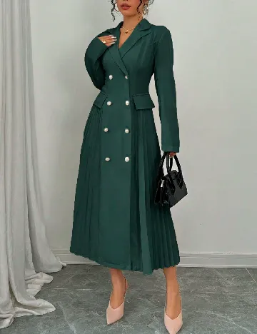 Rochie medie SHEIN, verde inchis