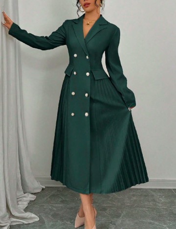 Rochie medie SHEIN, verde inchis