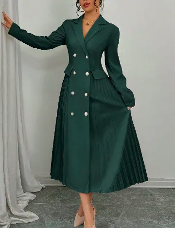 Rochie medie SHEIN, verde inchis