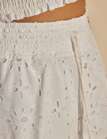 Pantaloni scurti SHEIN, alb