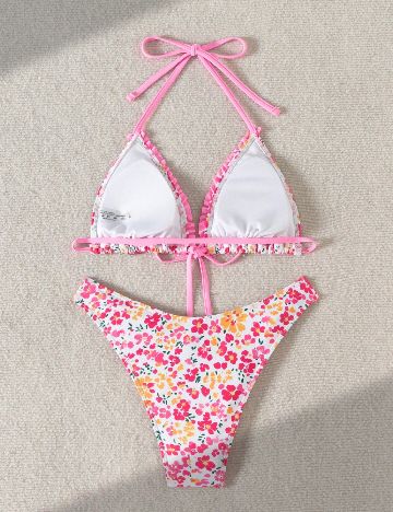 Costum de baie SHEIN, floral print
